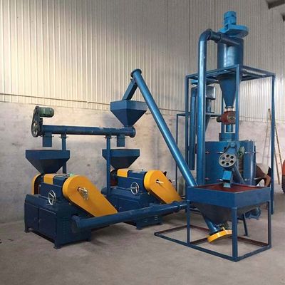120kg / H Atık Lastik Geri Dönüşüm Hattı Kauçuk Öğütücü Makinesi 220V 380V