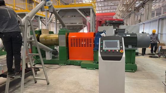 30-120 mesh Power Size LP-1200 Shredder Model Teknolojisi ile Atık Lastik Geri Dönüştürme hattı